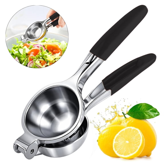 Lemon Squeezer Extra Large, Lemon Squeezer Juicer Stainless Steel, Heavy Duty Manual Citrus Juicer Hand Press