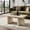 Beige Faux Marble, variant on Roundhill Furniture Mchome Contemporary Coffee Table, Off-White Faux Marble