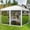White, variant on Danolapsi 10 x 10 FT Pop Up Canopy, 3 Height Adjustable Instant Canopy with Mosquito Netting, Portable Screen Shelter with Wheeled Carry Bag, Heavy Duty Sun Shade for Patio, Backyard