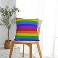 thumbnail image 5 of Honeii Colorful Glitter Rainbow Print Throw Pillow, Square Decorative Pillow Forms Soft Fluffy Plump Pillow Decorative Pillow Inserts,Couch Pillows-24"x24", 5 of 7