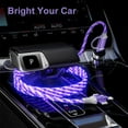 thumbnail image 5 of 6in1 Multi Ports Charger 6 Combinations USB A/Type C to USBC Micro PD Fast Charging Cord Lighted Up Current Flowing Compatible with Almost of Electrical Devices-6IN1 Cross Star Dazzling Colorful, 5 of 8