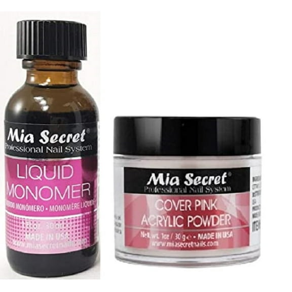 Mia Secret Liquid Monomer 1 oz and Cover Pink Powder 1 oz