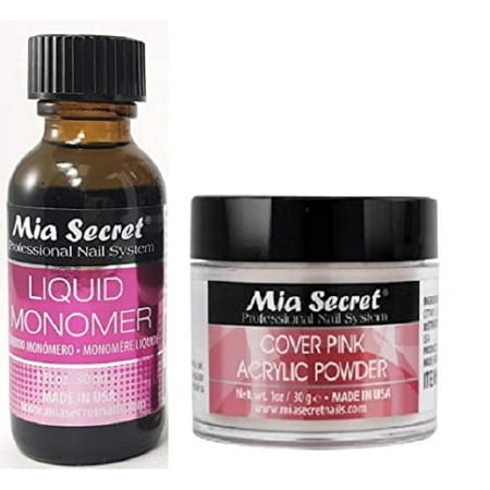 Mia Secret Liquid Monomer 1 oz and Cover Pink Powder 1 oz