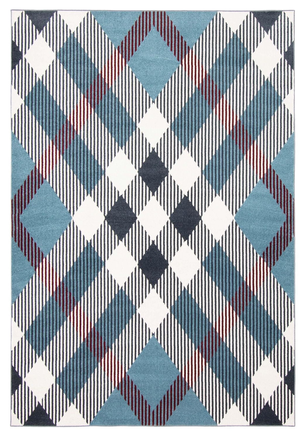 ECARPET Washable Plaid Area Rug & Runner for Kitchen, Bedside, Living Room