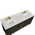 thumbnail image 7 of Altair Design 73 in. Stone effects Vanity Top in Milano White with White Sink, 7 of 7