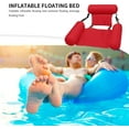 thumbnail image 4 of Foldable Backrest Float Row Pool Hammock Summer Inflatable Foldable Floating Row Chair Swimming Pool Water Sports Hammock，Red, 4 of 6