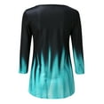 thumbnail image 6 of Womens Long Sleeve Blouses Gradient Printed Tops 2025 Basic V-Neck Tee Fall Casual Fashion Y2K Shirts, 6 of 6