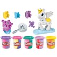 thumbnail image 4 of Play-Doh Magical Stylin' Unicorn Playset for Kids 3 Years and Up with 5 Multicolor Cans Including Sparkle Compound, Non-Toxic, 4 of 10