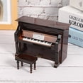 thumbnail image 4 of Piano en miniatura, piano vertical en miniatura de madera, instrumentos en miniatura, caja de música para piano, integración perfecta, 4 of 9