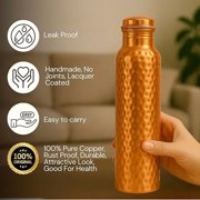 Hammered Copper Bottle 1000 ml