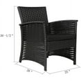 thumbnail image 4 of Baner Garden 4-Piece Outdoor Furniture Complete Set with Black Cushions, 4 of 10