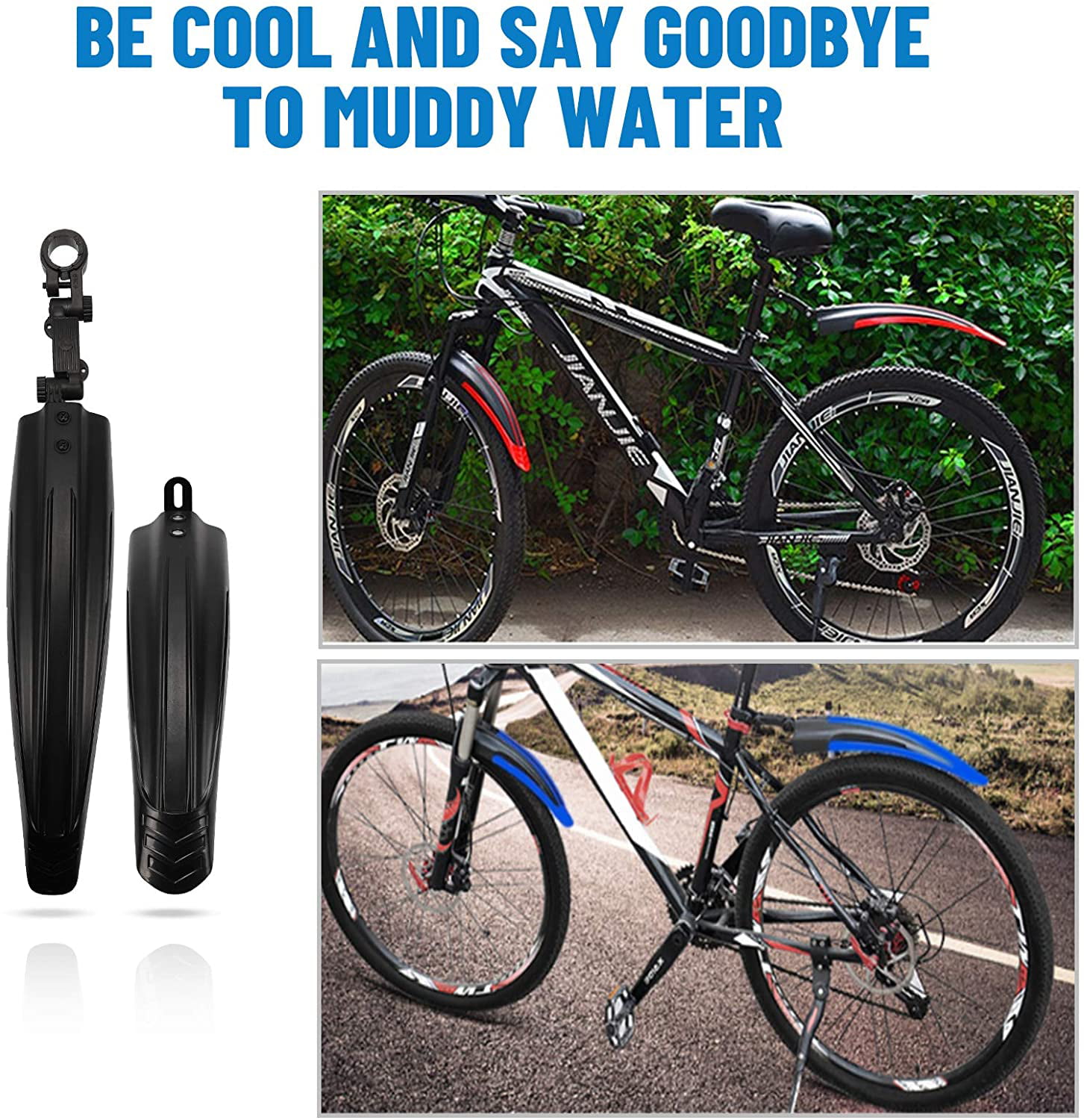 Musguard Bicycle Fender Rear Rear Splash Guard Universal MTB Road Bike 