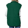 thumbnail image 3 of Fmbrln Puffer Vest for Women Full Zip Up Sleeveless Lightweight Quilted Jackets Fall Winter Fashion Solid Down Coat with Pockets, 3 of 7