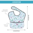 thumbnail image 4 of Kdxio Rabbit And Butterfly Bibs For Babies, Baby Bibs for Eating, Toddler Bibs, Waterproof Bibs, Feeding Bibs, for Toddlers, Boys, Girls, 4 of 8