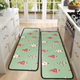 thumbnail image 4 of Kitchen Rugs Sets Of 2,Green Christmas Tree Pattern Anti Fatigue Kitchen Mat Rugs Non Slip Washable,Decorative Kitchen Floor Mats for Kitchen,Sink,Laundry,17"x47"+17"x47", 4 of 5