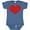 Indigo, variant on Inktastic Red Heart Valentine Boys or Girls Baby Bodysuit