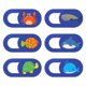 thumbnail image 1 of Diapositiva de la cubierta de la cámaras web de 6 unids con la decoración del bloqueador de la cámara de la cámara del modelo de animal marino, 1 of 5