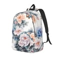 thumbnail image 3 of Casual Canvas Backpack Without Interlayer Large Capacity Stick Bag Design For Outdoor Shopping Office Outdoor Sports Flowers And Butterflies Medium, 3 of 7