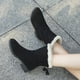 thumbnail image 3 of Botas de mujer, botas cortas, botas de algodón, botas de punta redonda y suela plana, botas de nieve hope, 3 of 6