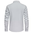 thumbnail image 6 of Josdec Mens Gradient Stretch Button Down Shirt, Lapel Dual Chest Pocket Long Sleeve Top, Western Style Country Casual Business Daily Wear Shirts S-XXXL, 6 of 10