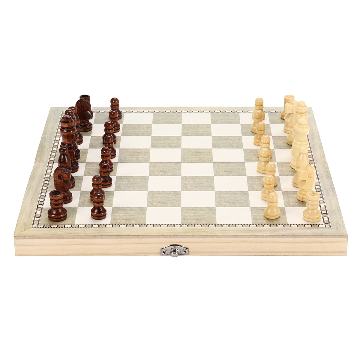 3 in 1 Folding travel chess / checkerboard and dual purpose