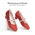 thumbnail image 4 of Zapatos de Vestir para Niña DREAM PAIRS SDFL2403K Rojo Tacón 3,3 cm, 4 of 7