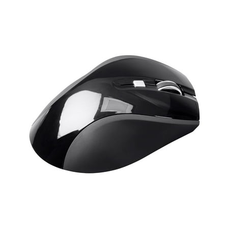 Monoprice Select Wireless Ergonomic Mouse - Black Ideal For Work, Home, Office, Computers - Workstream (Best Wireless Mouse For Work)