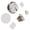 Silver, variant on CEORPER Auto Locking Zinc Alloy Mechanical Door Stop Push Press Designs for Secure Use