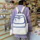thumbnail image 3 of Mochila De Ocio De Gran Capacidad Mochila De Color En Contraste De Moda Mochila Escolar Portátil con Bordado De Letras Mochila Cómoda Y Liviana para Viajes Escolares, 3 of 5