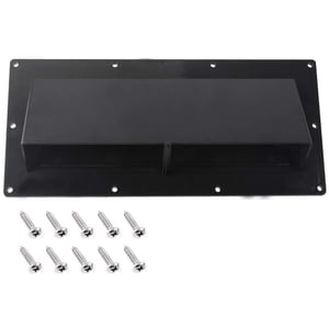 Gekufa RV Couverture d'évent du capot de gamme noir RV Couverture d'évent de la poêle/Couverture d 'évent d'échappement du véhicule à moteur (y compris 10 Pcs Vis)