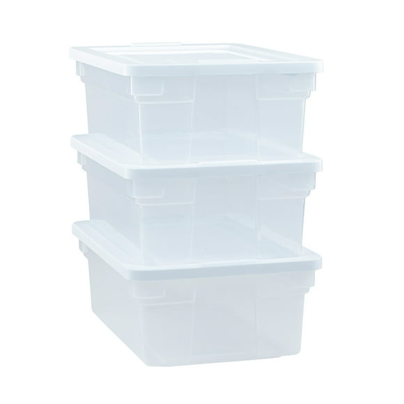 Clear Rubbermaid Totes