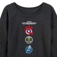 thumbnail image 3 of Marvel Captain America: Brave New World - Logo Stack - Women's French Terry Pullover Sweatshirt, 3 of 5