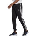thumbnail image 2 of Adidas Men's Joggers Essentials French Terry Tapered Cuff 3-Stripes Gym Pants, Black, L, 2 of 3