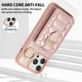 thumbnail image 6 of ELEHOLD for iPhone 11 Pro Crossbody Wallet Case with Card Holder Soft PU Leather Shockproof Protective Cover with Shoulder Strap for Women Girls for iPhone 11 Pro,rosegold, 6 of 8