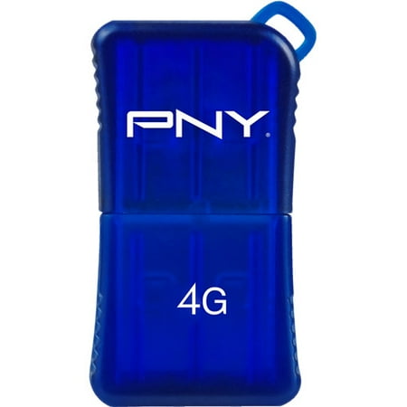 PNY 4GB Micro Sleek Blue USB Flash Drive