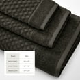 thumbnail image 4 of Great Bay Home Quick Dry Diamond Waffle 6 Piece Towel Set, Midnight, 4 of 7