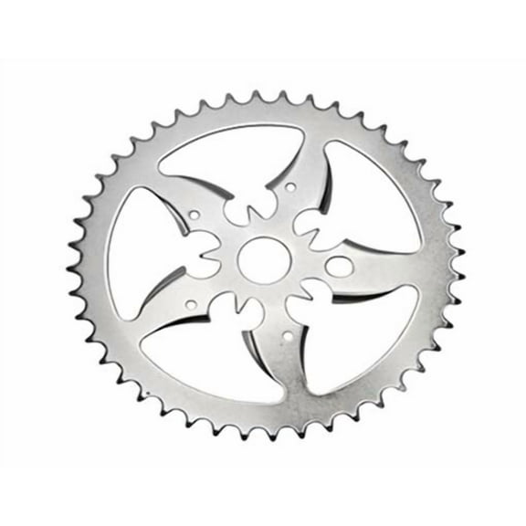 STEEL BICYCLE SPROCKET SWORD 1/2X1/8X44T CHROME. Bike part, Bicycle part, bike accessory, bicycle part