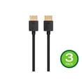 thumbnail image 1 of MP Ultra Slim Series Ultra 8K High Speed HDMI Cable_ 48Gbps_ 8K_ Dynamic HDR_ eARC_ 3ft Black_ 3-Pack, 1 of 3
