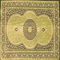 thumbnail image 1 of Ahgly Company Indoor Square Medallion Brown Traditional Area Rugs, 8' Square, 1 of 4