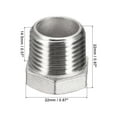 thumbnail image 2 of Uxcell Hex Reducing Bushing, Male to Female Pipe Fitting Reducer Adapter 1/2 PT x 1/4 PT, 2 of 5