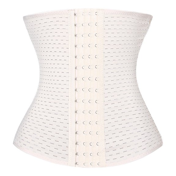 Waist Trainer for Women Corset Cincher Body Shaper Girdle Trimmer with Steel Bones Extender