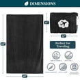 thumbnail image 2 of PAVILIA Travel Blanket Pillow in Soft Bag with Pockets, Airplane Blanket Set, Plane Blanket Compact Packable, Flight Essentials Car Pillow, Travelers Accessories Gifts, Luggage Strap, Black, 2 of 8