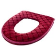 thumbnail image 2 of SeekLGT Plush Toilet Seat Cover Set Soft Washable Bathroom Lid Cover Zipper Closure Fits Most Elongated Oval Round Seats Warmer Comfort Cushion, 2 of 9