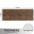 thumbnail image 5 of Kitchen Rugs Sets Of 2,Brown and Black Leopard Print Anti Fatigue Kitchen Mat Rugs Non Slip Washable,Decorative Kitchen Floor Mats for Kitchen,Sink,Laundry,17"X47", 5 of 5