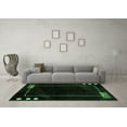 thumbnail image 3 of Ahgly Company Indoor Rectangle Oriental Emerald Green Modern Area Rugs, 4' x 6', 3 of 4