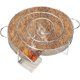 thumbnail image 1 of Round Caja ahumada para parrilla, astillas de madera, accesorios para parrilla ahumada, caja ahumada portátil de acero inoxidable con mango, ahumador de carne, 1 of 2