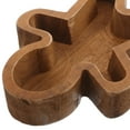 thumbnail image 4 of Supvox Christmas Tableware Gingerbread Man Wooden Bowl Brown 1Set, 4 of 4