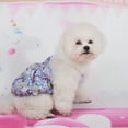 thumbnail image 3 of Dog Dress - Puppy Floral Princess Dresses, Thin Cute Pet Summer Clothes Apparel for Small Medium Girl Dogs Cats Kitten, Dog Flower Sundress Doggy Outfit Costume, 3 of 8