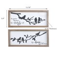 thumbnail image 2 of Inspiration Encadrée Avec Des Oiseaux 3D Sur Branch - Ensemble De 2, 2 of 3