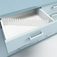 thumbnail image 4 of Minkissy 4Pcs Adjustable White Plastic Drawer Divider Inserts for Wardrobe Kitchen Drawer Organizer, 4 of 7